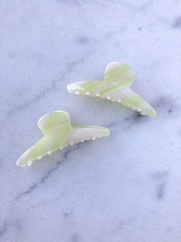 Green Iridescent  Hair Claw