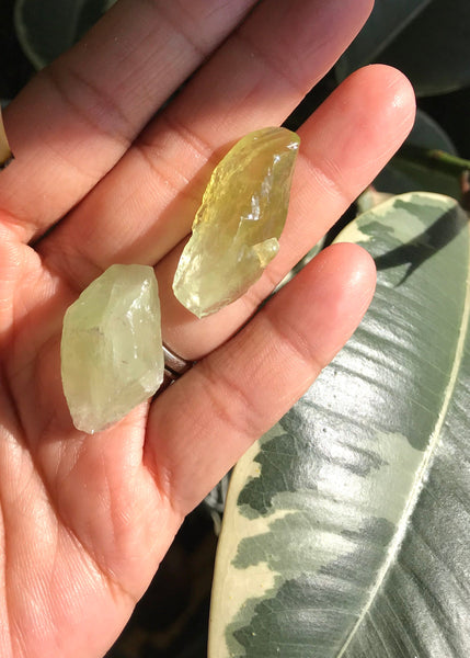 Green Calcite Crystal Stone