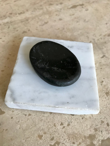 Black Tourmaline Worry Crystal Stone