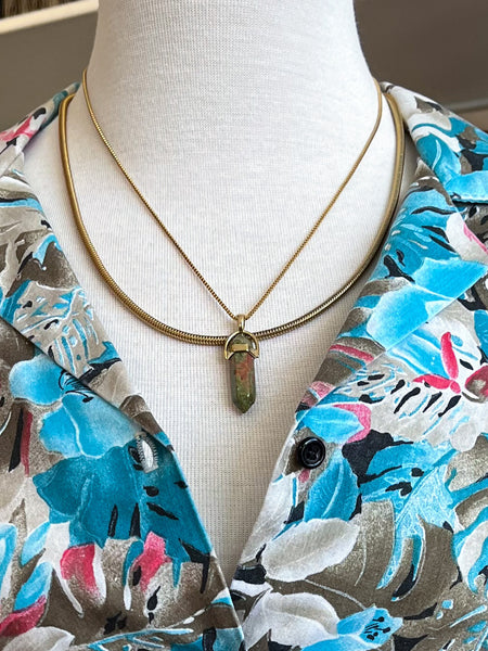 New Beginnings Crystal Stone Pendant Necklacei