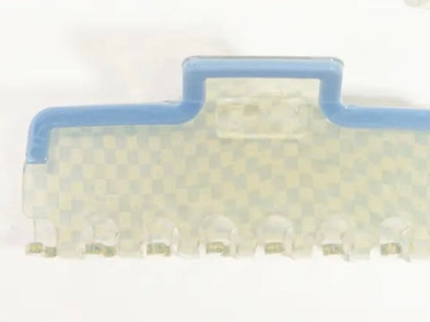 Stripe Checkers Hair Claw