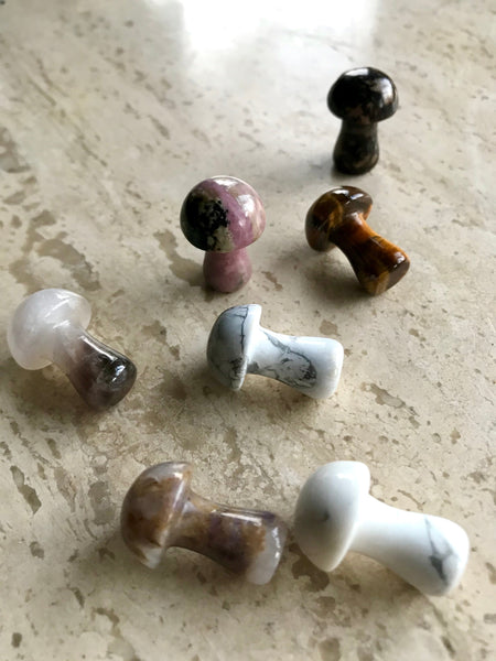 Crystal Mushroom Sculptured Stone