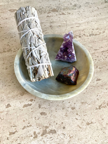 Natural Stone Smudge Bowl