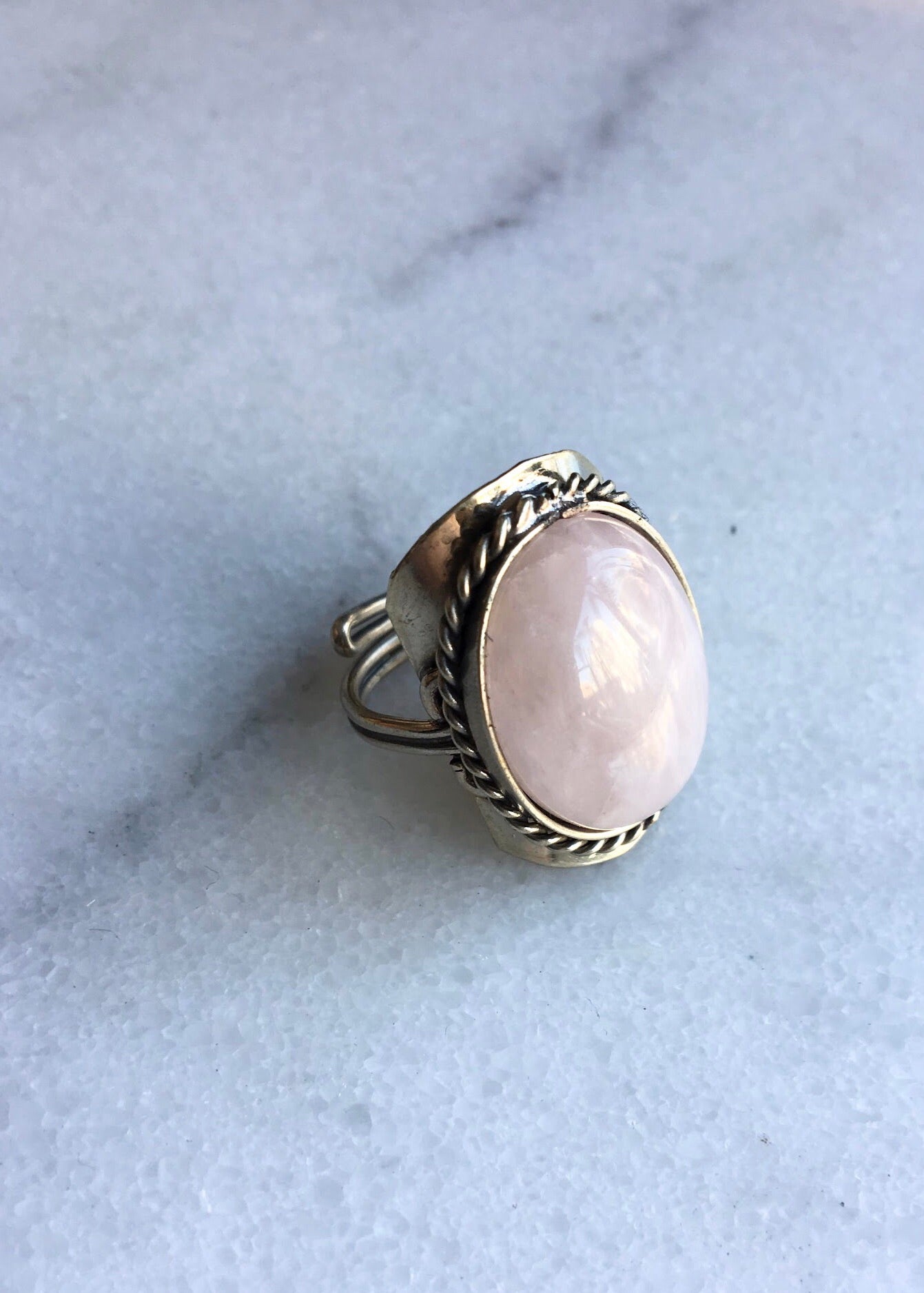 3ct Natural Rose Quartz Ring for Daily Wear 925 Silver 8mm*10mm Rose Quartz  Jewelry 18K Gold Plating Gemstone Ring - AliExpress