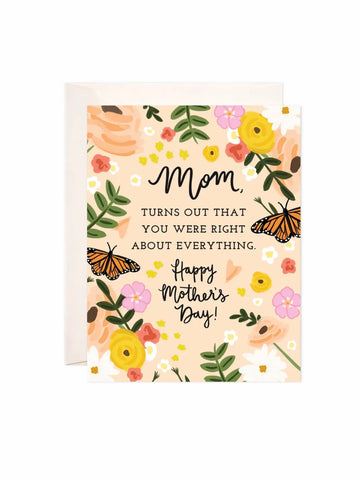 Bloomwolf Studio Right About Mothers Day Greeting Card