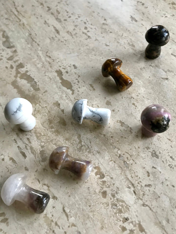 Crystal Mushroom Sculptured Stone