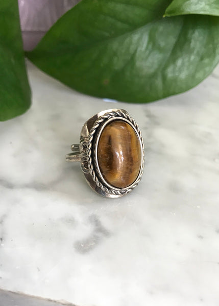 Gaby Tiger Eye Stone Ring
