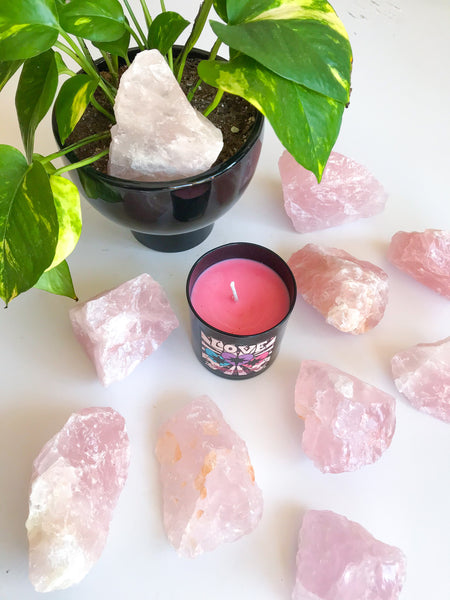 Rose Quartz Large Crystal Stone