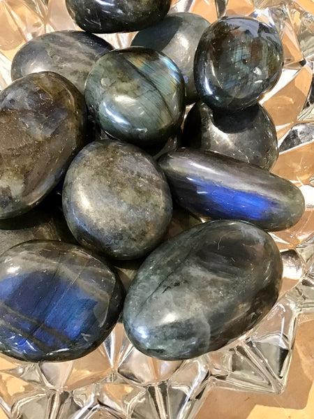 Labradorite Palm Crystal Stone