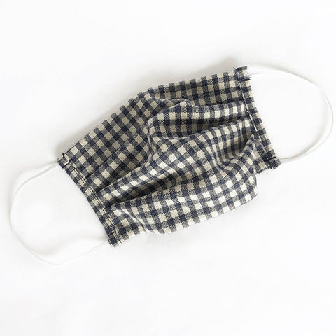 MAKE Collectives Linen Cotton Pleated Mask