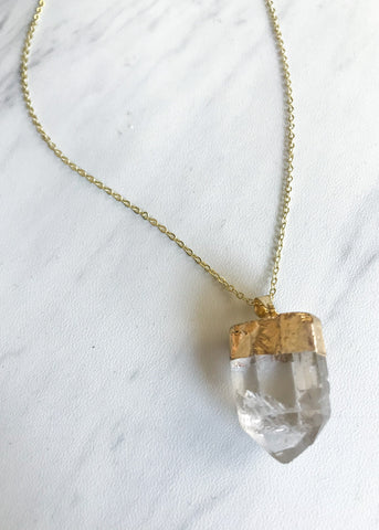 Copy of Crystal Quartz Pendant Necklace