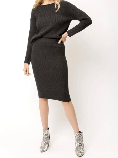 Knit Sweater Midi Skirt
