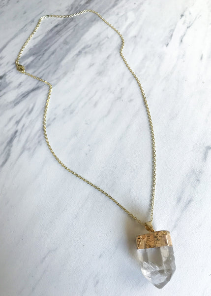 Copy of Crystal Quartz Pendant Necklace