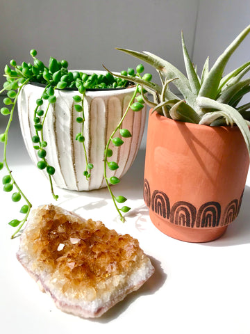 Citrine Cluster Crystal Stone Plates
