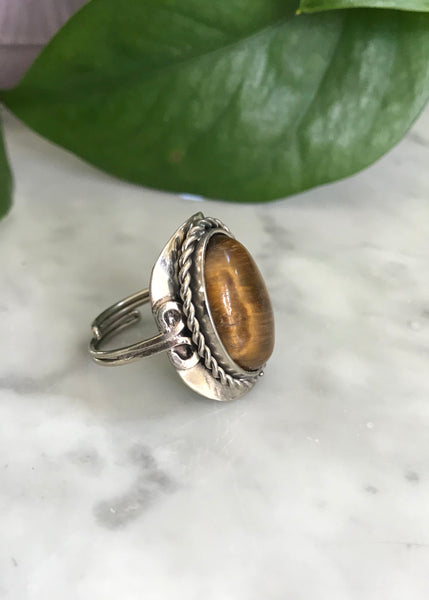 Gaby Tiger Eye Stone Ring