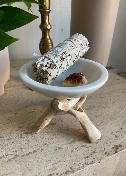 Marble Smudge Burn Bowl