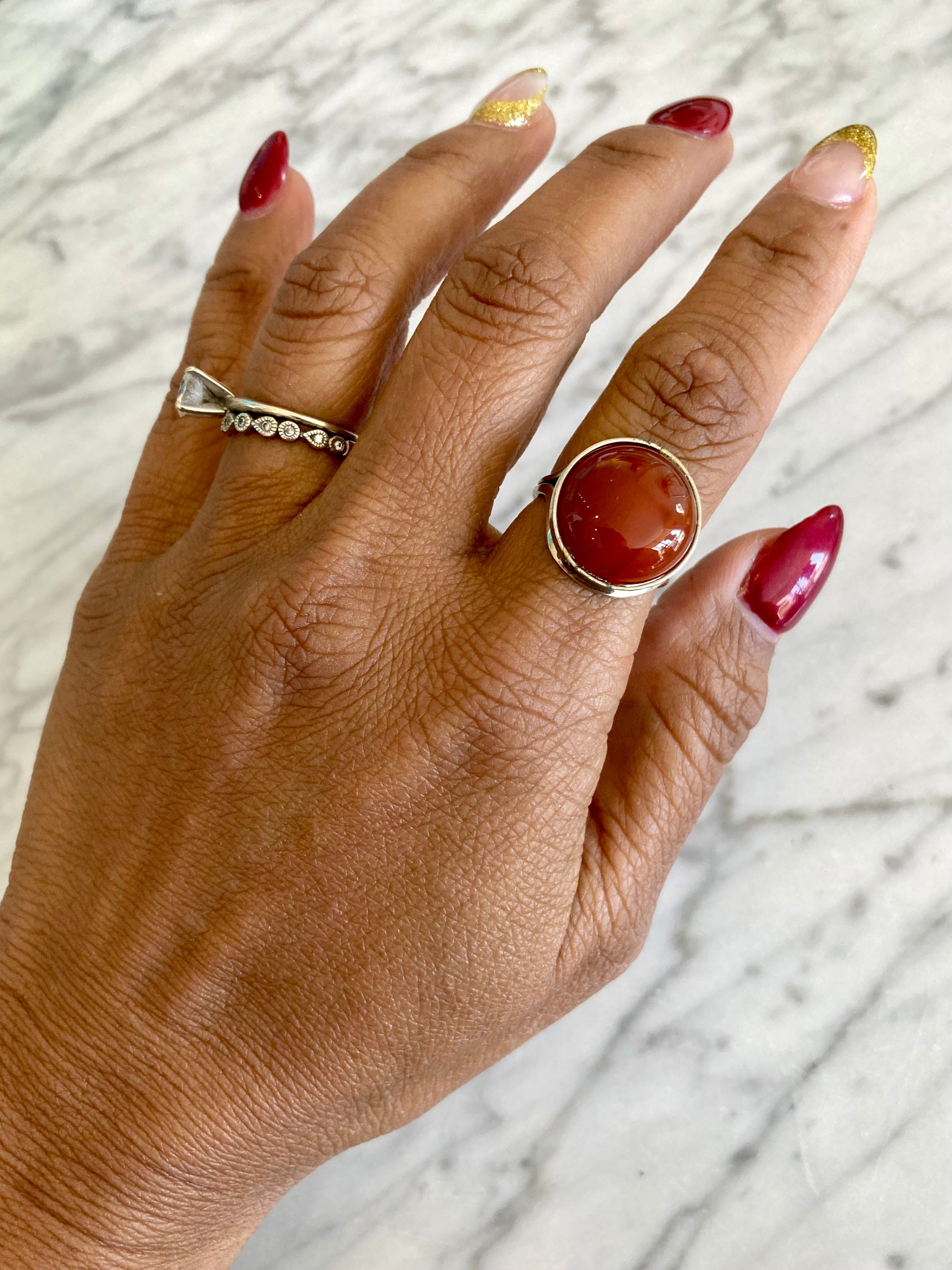 Antique” carnelian ring with cameo… : r/jewelers