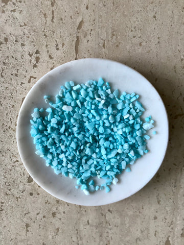 Terrarium Mini Baby Blue Pebble Rocks