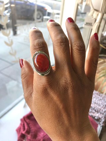 Gaby Carnelian Stone Ring