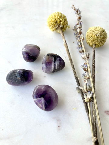 Banded or Chevron Amethyst Crystal Stone
