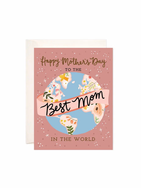 Bloomwolf Studio Best Mom Greeting Card
