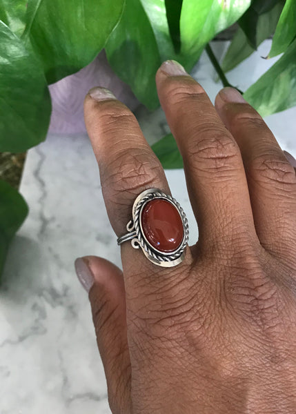 Gaby Carnelian Stone Ring