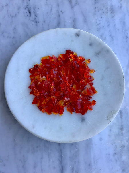 Terrarium Red Colored Fire Glass Gems Chips