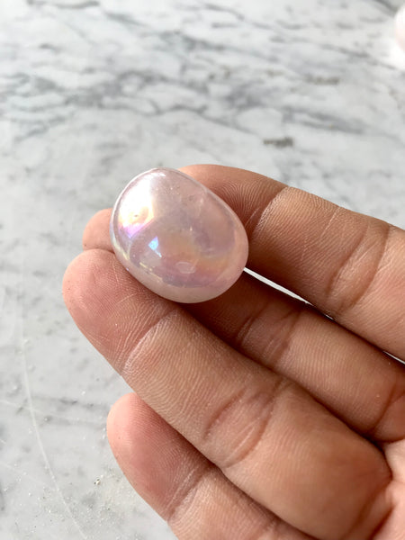Aura Rose Quartz Crystal Stone