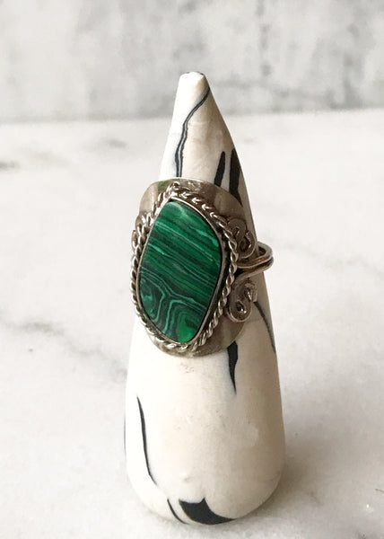 Gaby Malachite Stone Ring